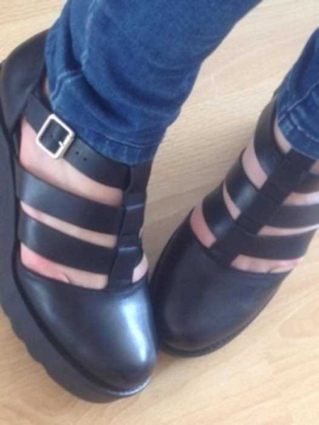 Plateau Pumps Echtleder Out From Under Gr. 40 Urban Outfitters Hipster Blogger Vagabond Dioon Style