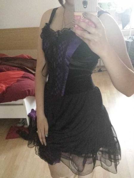 Bezauberndes Gothik Tyll-Kleid Lolita