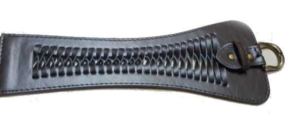 Taillengürtel Stretch dunkelbraun *geflochtene Optik*