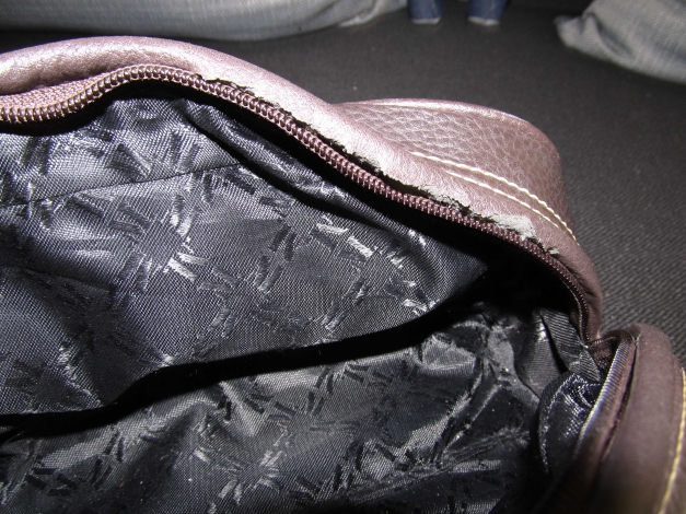 braune Handtasche von Mango