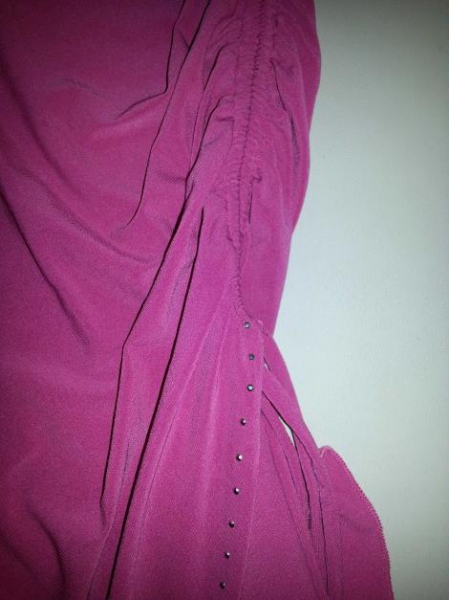 sexy Latina Kleid in magenta/fuchia, XS, S