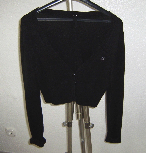 Strick Bolero Jacke bzw. Jäckchen ca. Gr. 40 in schwarz