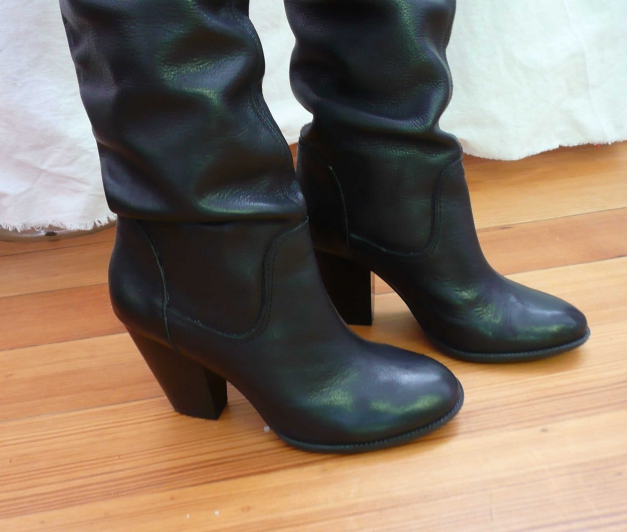 Vince Camuto Slouch Echt Lederstiefel schwarz Gr.37