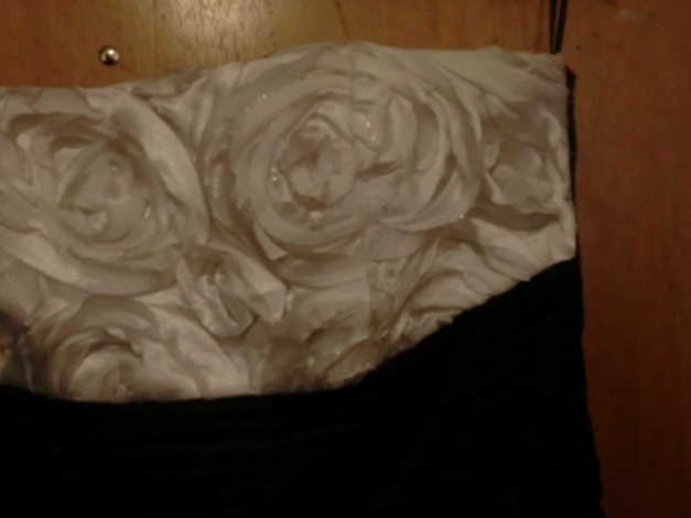 wunderschönes Ballkleid Abendkleid schwarz weiß Gr. 40