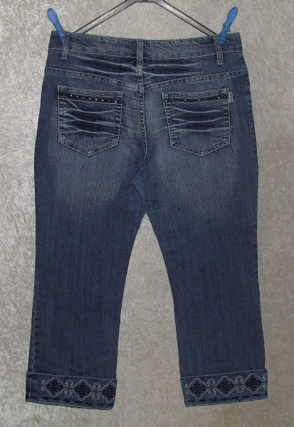 mittelblaue 3/4 Jeans