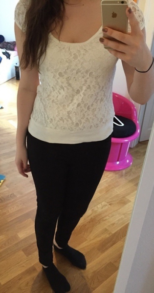 weißes H&M Shirt!