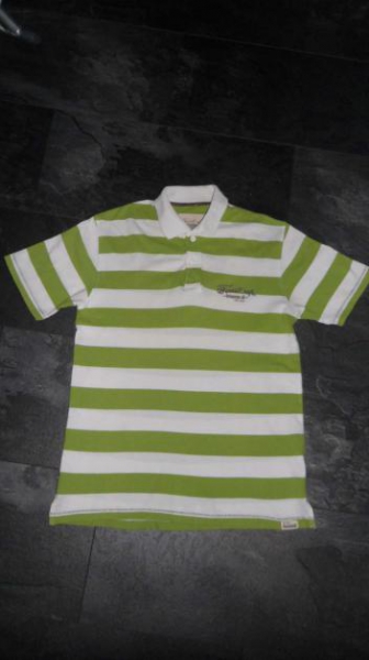 Herren - Streifen - Polo - Shirt - L - 