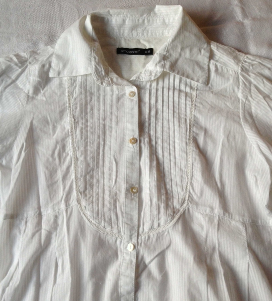 Oversized Bluse in Weiß