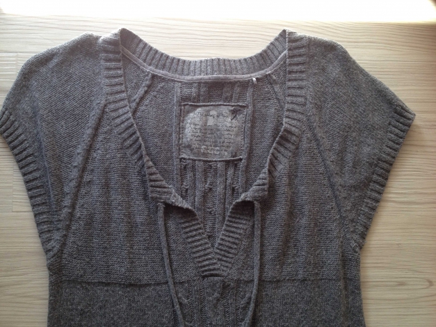EDC by Esprit Strickkleid Grau Gr M