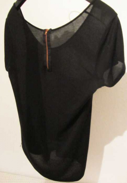 Zara Leinen Baumwolle Shirt Zipper Basic 34 36