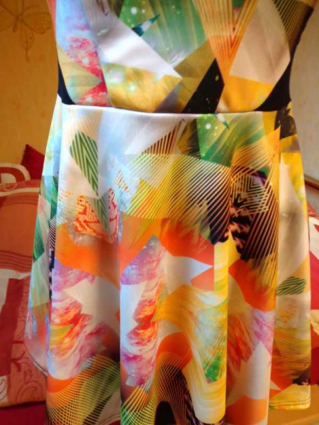 Kiah Retro Skaterkleid Partykleid transparent
