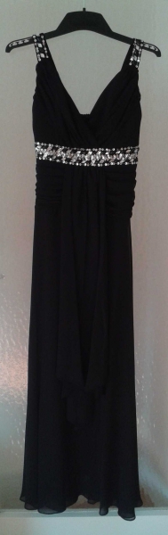Langes schwarzes Abendkleid * Abiball * Silvester