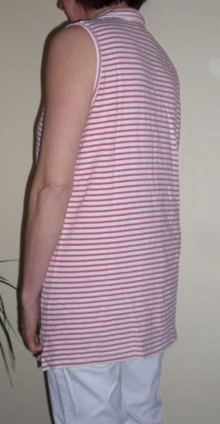 weiß/ rot gestreiftes sailor hemd