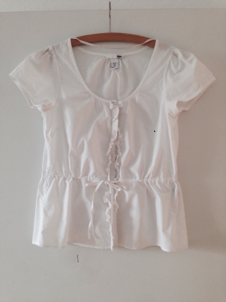 Bluse, weiß