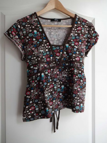 Braun-buntes Shirt