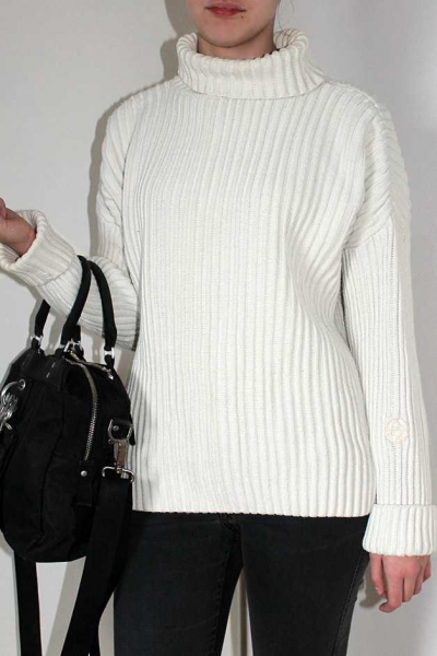 Pullover, Strickpullover, gerippt, Blogger