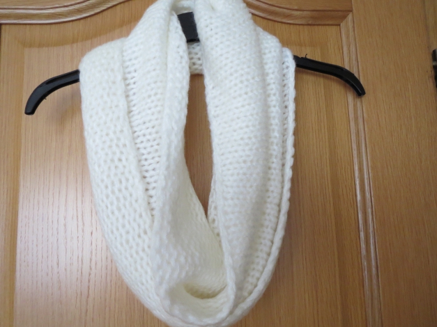 Schal, Schlauchschal, weiß, Loop