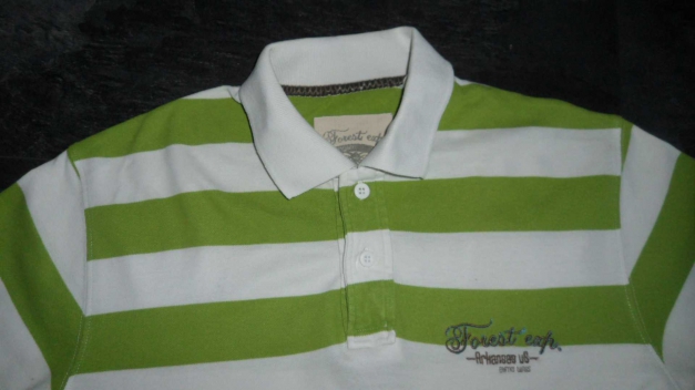 Herren - Streifen - Polo - Shirt - L - 
