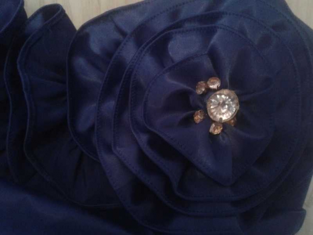 blaues Abendkleid/Abschlussballkleid