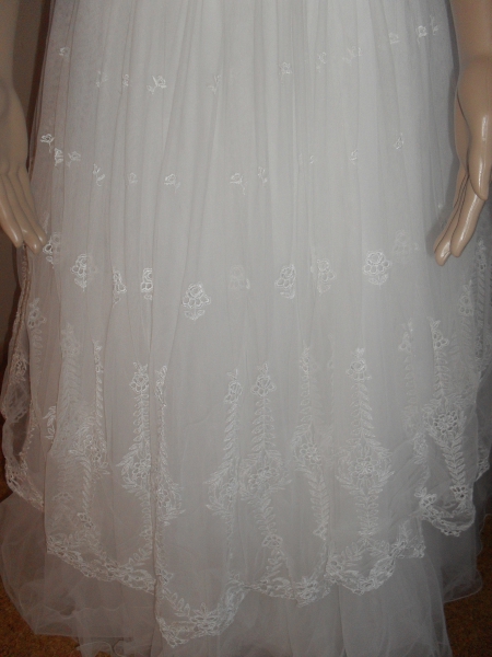 Brautkleid mit Reifrock weiss Gr36/38