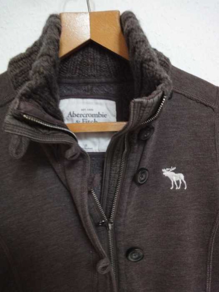 Brauner Abercrombie & Fitch Hoodie Gr. M
