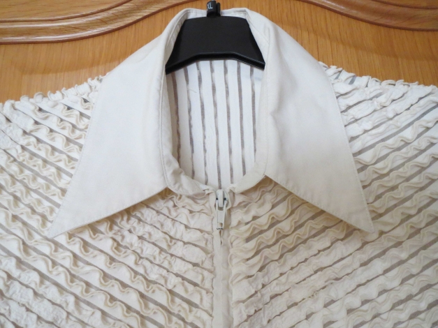 Bluse,Reißverschluss,creme-ecru