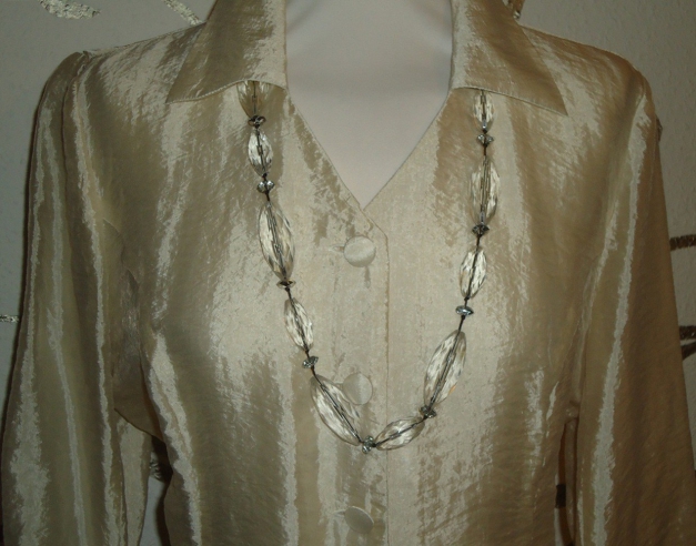 Modeschmuck Halskette mit Acryl Steinen