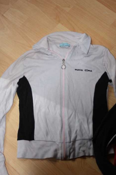 Strickjacke, rosa, schwarz, Orsay, Gr. S