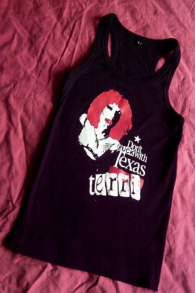 Texas Terri Tank-Top / Tanktop / Rippshirt *Punk* *Punk Rock* *Gothic* *Iggy Pop* 