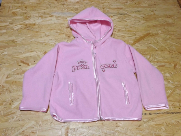 Gr. 104 Bezaubernde rosa Fleeceweste PRINCESS