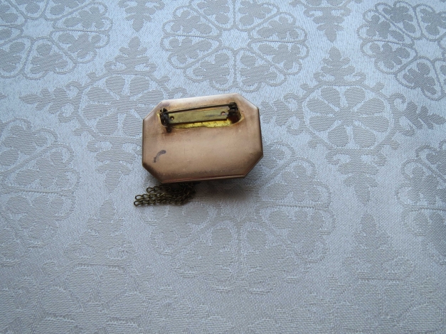Vintage Brosche mit Perlmutt