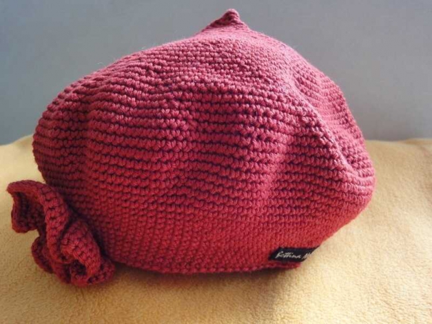 Rote Häkelmütze BERTE