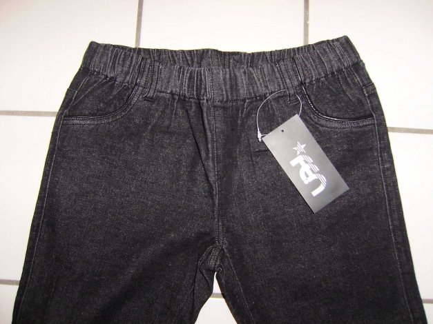 Leichte Jeans Jeggings Treggings schwarz Gr. 36, NEU