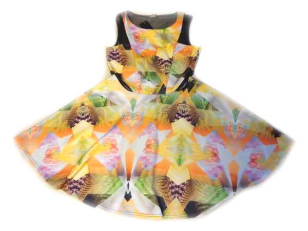 Kiah Retro Skaterkleid Partykleid transparent