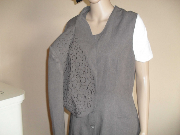 zweiteilig Bolero und ärmellose Weste braun Gr 42