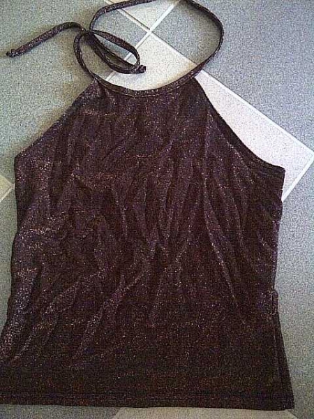 Glitzertop bordeaux