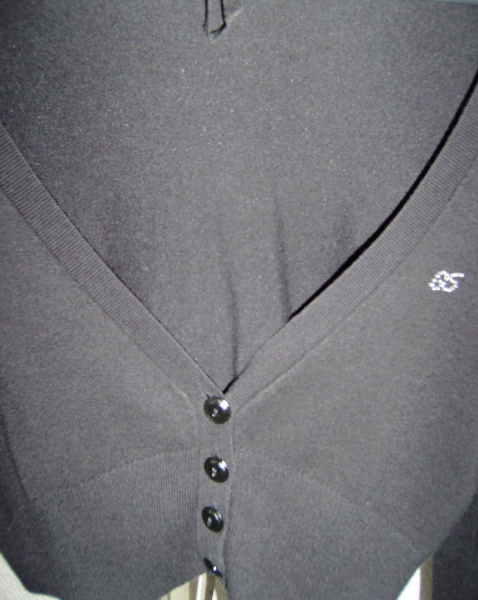 Strick Bolero Jacke bzw. Jäckchen ca. Gr. 40 in schwarz
