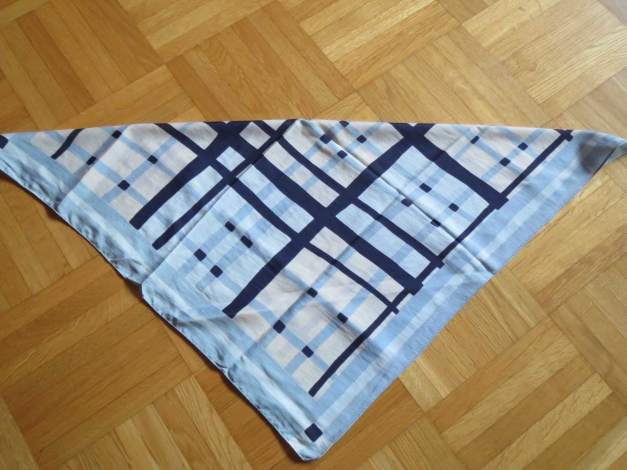 Halstuch, kariert, blau