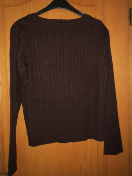 Pullover,braun,V-Ausschnitt