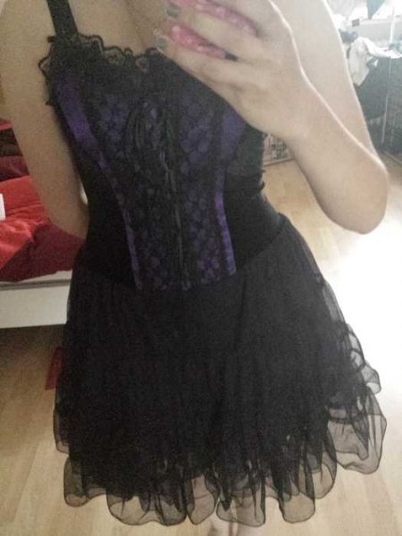 Bezauberndes Gothik Tyll-Kleid Lolita