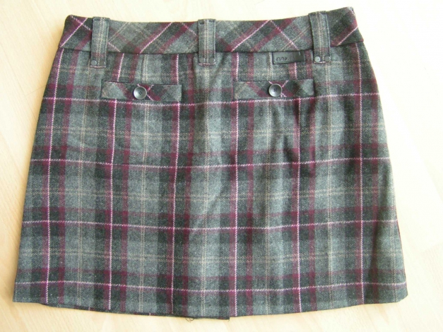 Esprit Mega Falten Woll Rock Stiefelrock Gr.42 Neu 59,90€