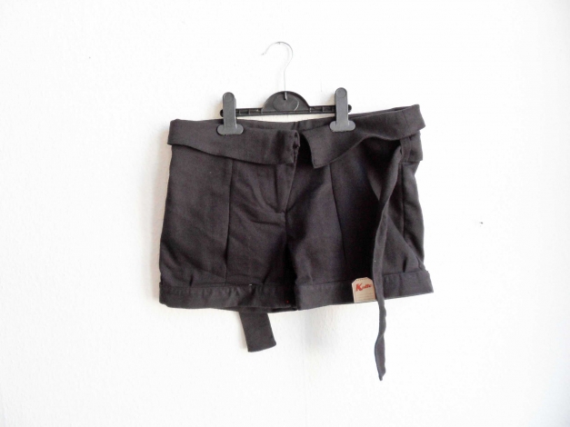 Raffinierte Kulte Shorts Gr. 27 S 36 38 Bindegürtel drapiert Paperbag