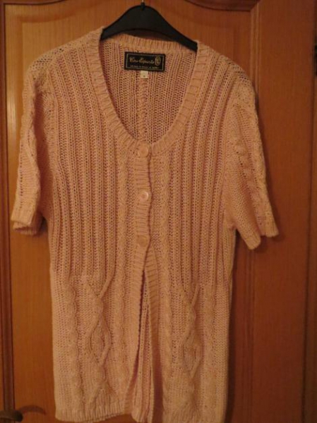 Strickjäckchen, zartrosa, neu