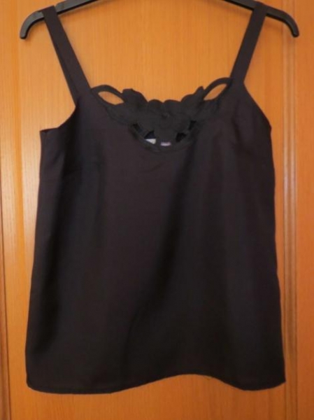 Sommertop, Gr. 36/S, schwarz, elegant