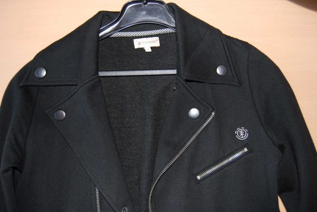 schwarze Jacke im Biker Look wie neu Winter