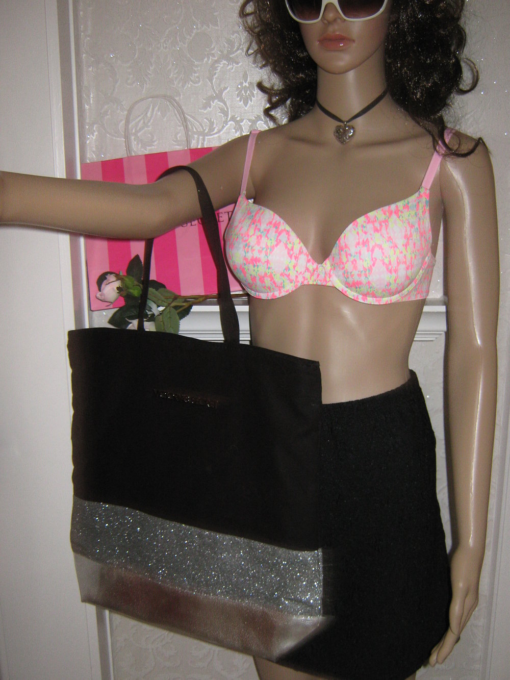 NEU unbenutzt * Große * XXL * Glitzer * Umhänge * Shopper * Einkaufs- Bade- Reise- Tasche * Beutel 