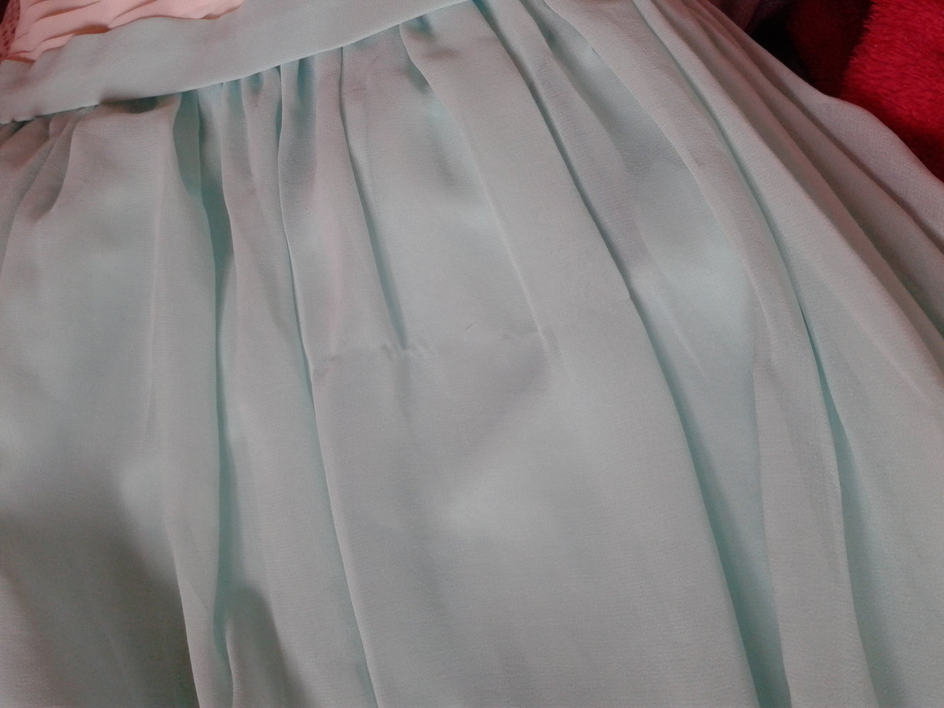 wunderschönes Kleid, Abschlusskleid, Abiball, beige, creme, türkis, grün, 36, S, trägerlos