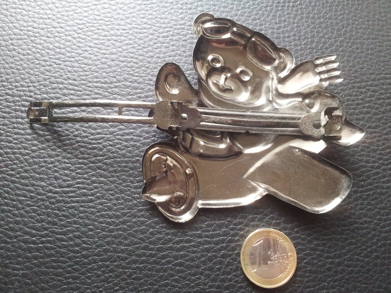 Haarschmuck Haarspange Metall Teddy Bär Flugzeug Flieger