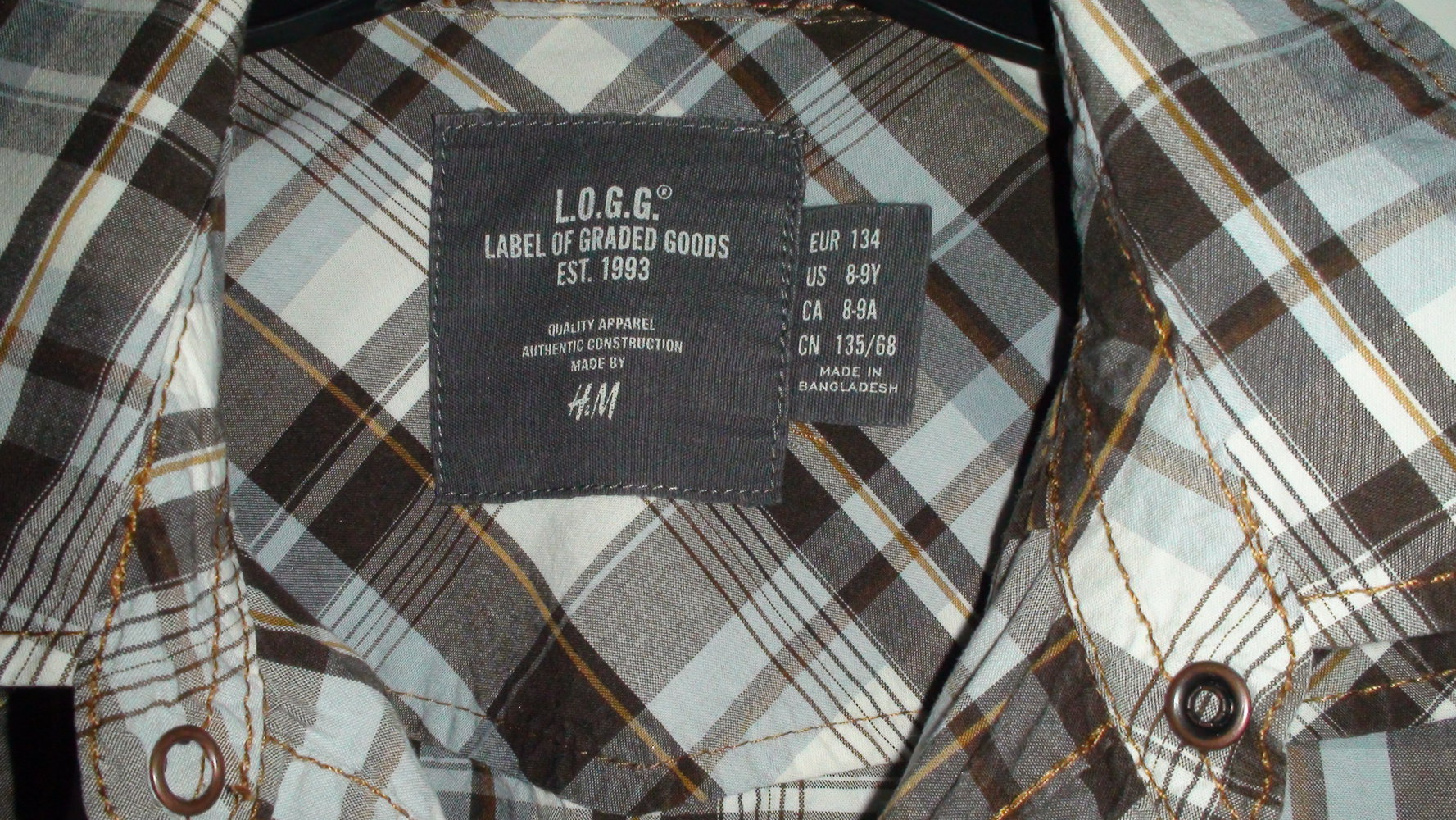 H&M Kurzarm-Hemd für Jungs Gr.134