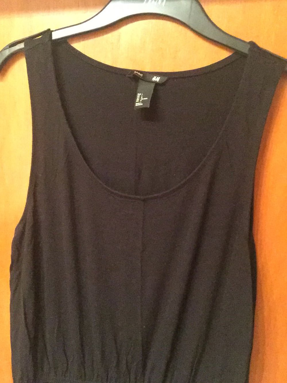 Trägerkleid Basic Schwarz
